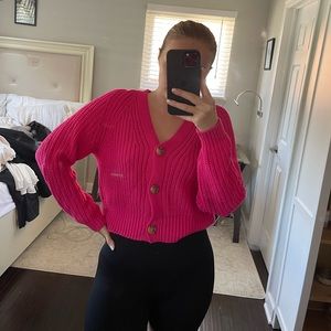 Hot Pink Cardigan